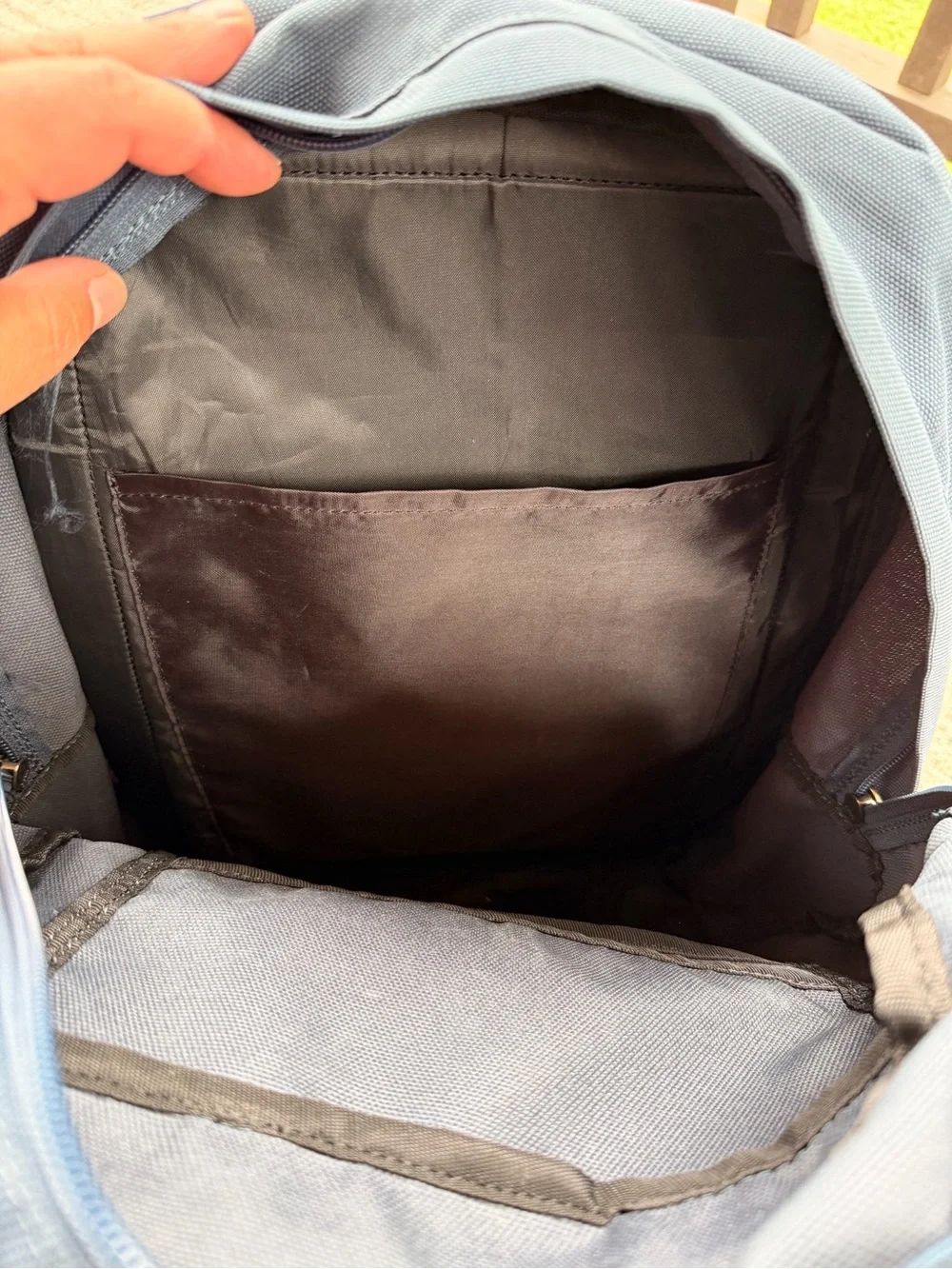 Carhartt Slate Blue Canvas Backpack with Front Pockets